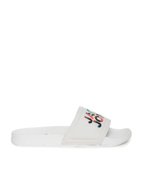 Buy Jack Jones Men s White Slides for Men at Best Price Tata CLiQ