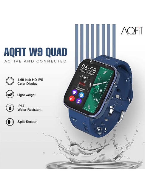 AQFIT W12 Smartwatch IP68 Water Resistant | 1.69” Full Touch Screen Display  | Up to 7 Days of Battery Life | Integrated Health Check | 5.0 Bluetooth |  for Men and Women(Light