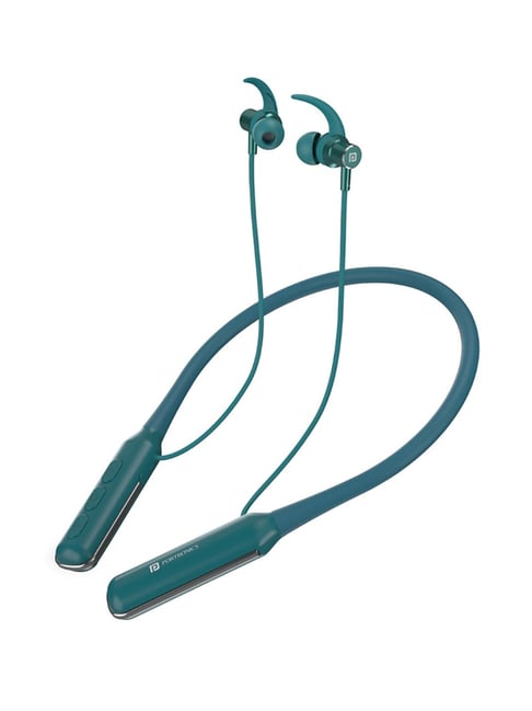 Portronics Harmonics 250 POR-1553 Wireless Bluetooth Neckband with Mic (Green)