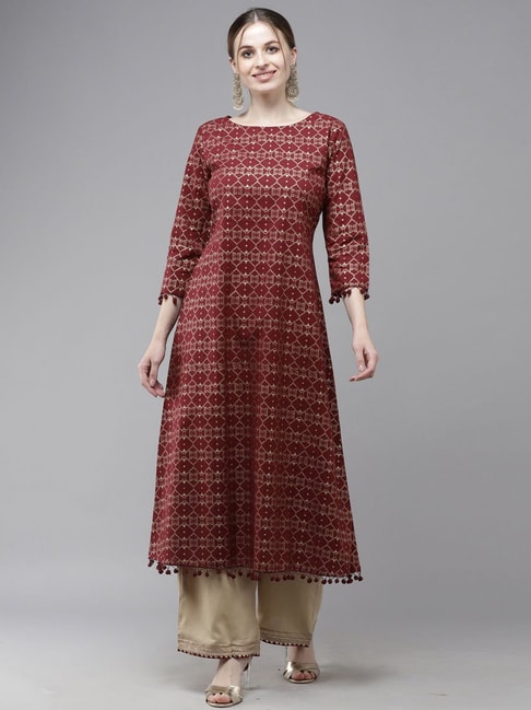 Buy Women's Rayon Ethnic Wear Boat Neck Kurti Online at Best Prices in  India - JioMart.