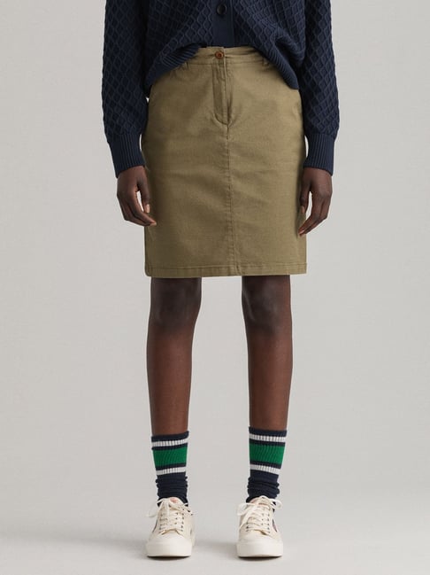 GANT Green Above Knee Skirt Price in India