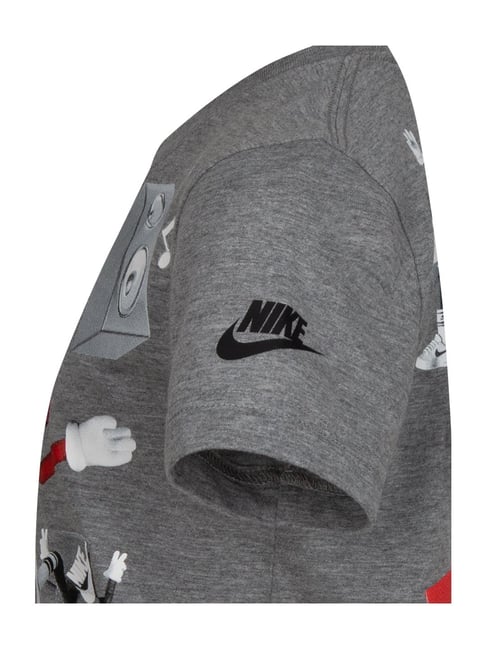 Buy Nike Kids Grey Printed T-Shirt for Boys Clothing Online Tata