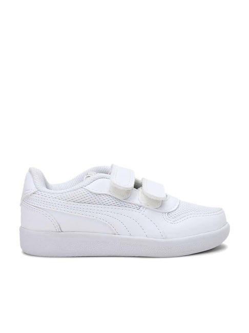 Puma Boys Kent 2.0 V INF Cotton White Running Shoes