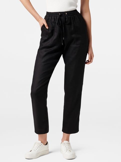 Buy Black Trousers & Pants for Women by Colin's Online | Ajio.com