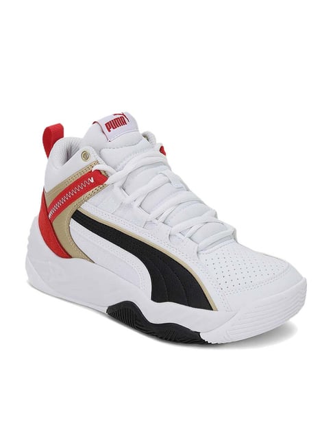 Puma Boys Rebound Future Evo Jr White Casual Sneakers