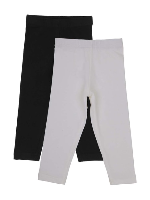 Buy Bodycare Kids White & Black Printed Leggings - Pack of 2 for Girls  Clothing Online @ Tata CLiQ
