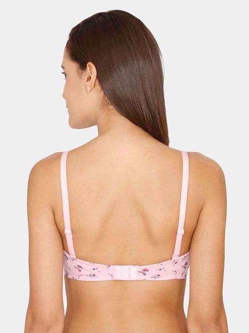 Buy Rosaline by Zivame Pink Non Wired Padded T-Shirt Bra for Women