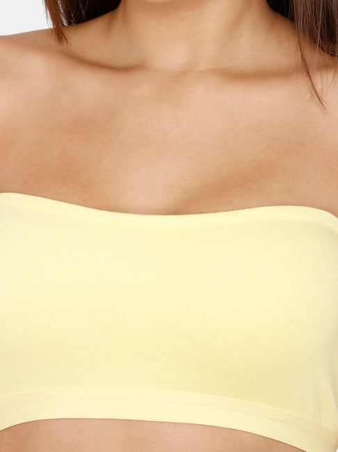 Buy Zivame Yellow Non-wired Non-padded Tube Bra for Women Online @ Tata CLiQ