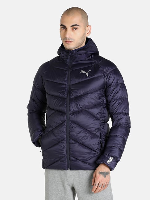 Puma Navy Slim Fit Bomber Jacket