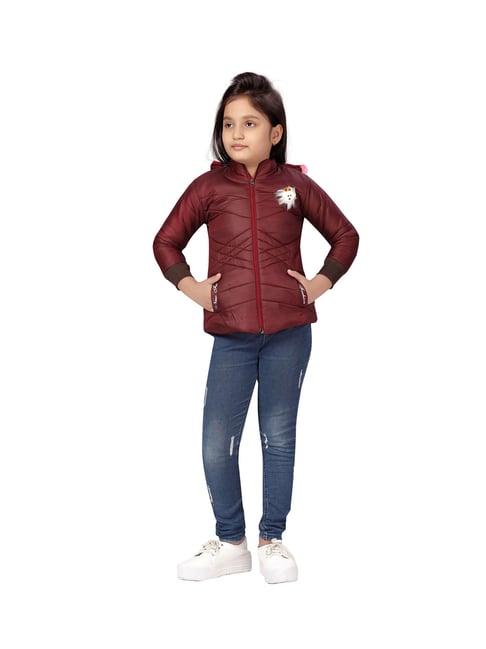 Kids 2025 maroon jacket