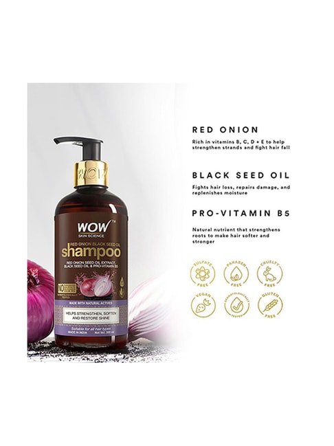 Buy Wow Skin Science Onion Black Seed Oil Shampoo - 200 ml Online At Best  Price @ Tata CLiQ