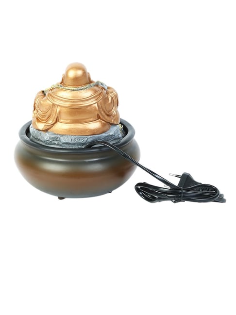 Buy Tayhaa Brown Laughing Buddha Indoor Water Fountain with Light at Best Price Tata CLiQ