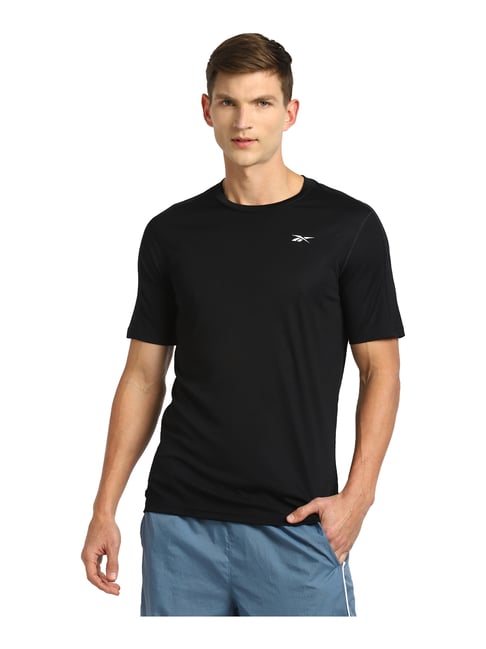 Reebok Black Round Neck T-Shirt