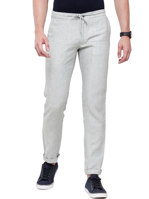 Weekday linen mix straight leg trouser in off white  ASOS