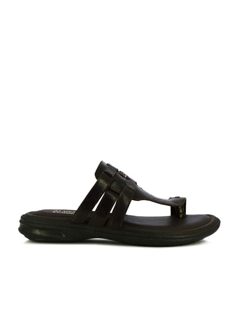 Alberto Torresi Men's Brown Toe Ring Sandals