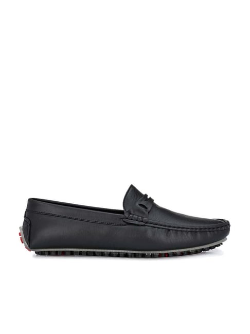 Alberto Torresi Men's Black Casual Loafers