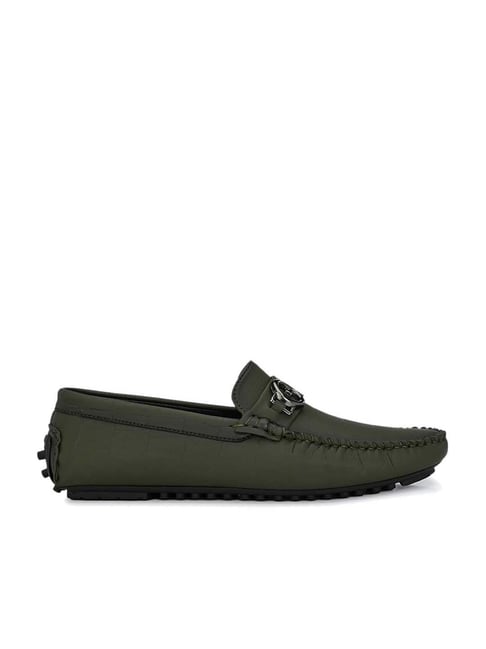Buy Alberto Torresi Men's Olive Casual 