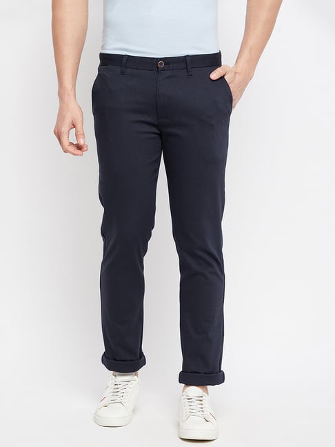 Floret Slim Fit Pants In Dark Blue Color P20023  inwearin