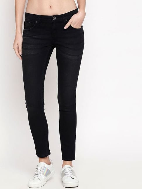 High Star Black Mid Rise Jeans