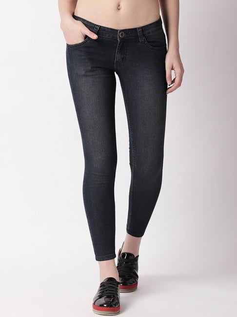 High Star Black Mid Rise Slim Fit Jeans