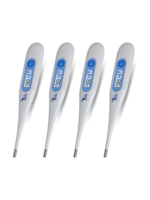 AccuSure MT-32 Waterproof Digital Thermometer - Pack of 4 (White)