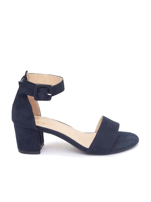 Ceriz Women's Nelsa Collegiate Navy Ankle Strap Sandals