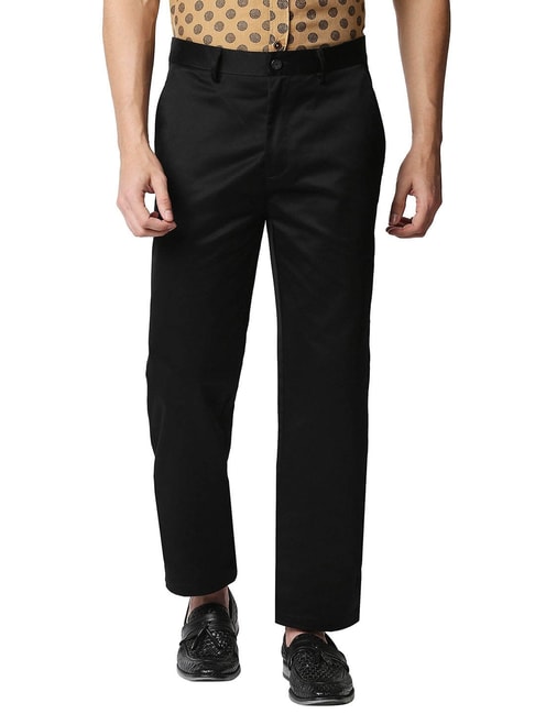 Buy Being Human Dark Khaki Comfort Fit Trousers for Mens Online @ Tata CLiQ