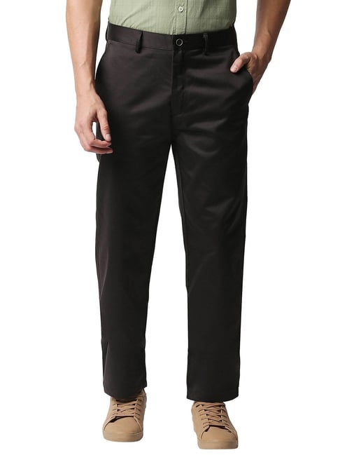 Basics Comfort Fit Khaki Satin Weave Poly Cotton Trousers  17BCTR38182  34  8907554940054 in Satara at best price by Sorry Madam  Justdial