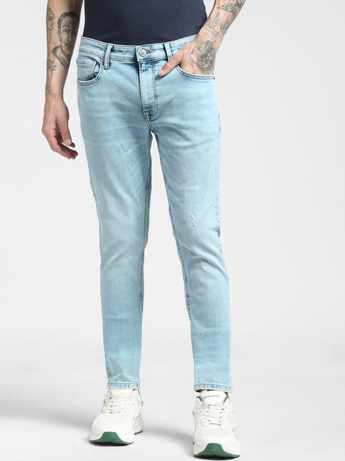 Mens Fringe Hip Hop Edge Stacked Jeans Men With Elastic Patch Blue/Pink  Streetwear From Tracksuit011, $9.27 | DHgate.Com