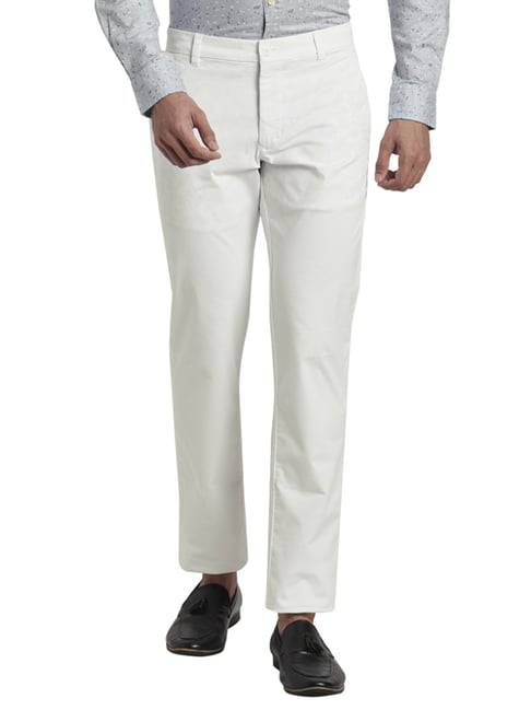 Bershka Tapered Women White Trousers  Buy Bershka Tapered Women White  Trousers Online at Best Prices in India  Flipkartcom
