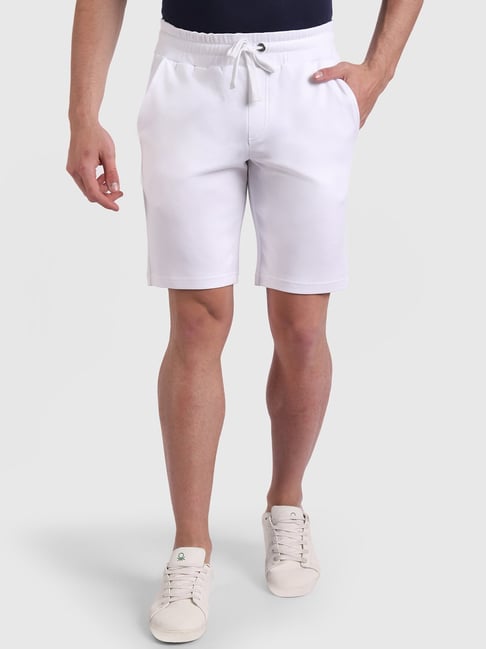 United Colors of Benetton White Regular Fit Shorts