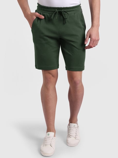 United Colors of Benetton Olive Regular Fit Shorts