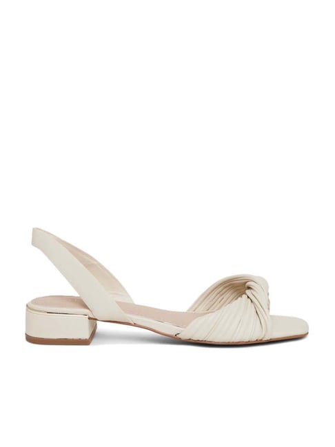 Aldo Women's Bone White Sling Back Sandals