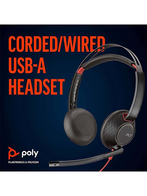 Buy Poly Blackwire 5220 207576 201 Wired Headphone with Microphone