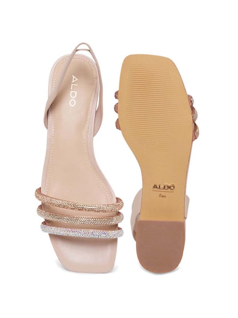 Illana Women's Rose Gold Block Heel Sandal | Aldo Shoes