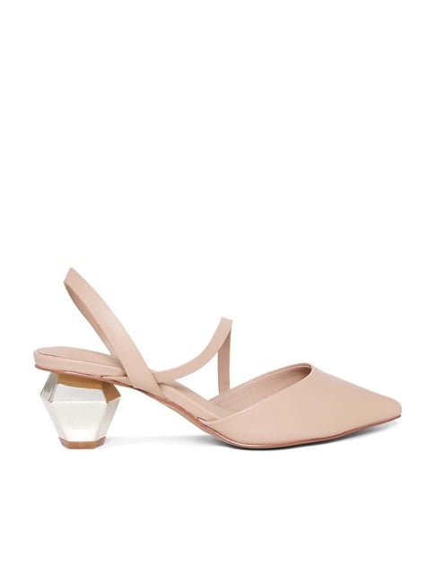 Aldo Women's Beige Sling Back Sandals