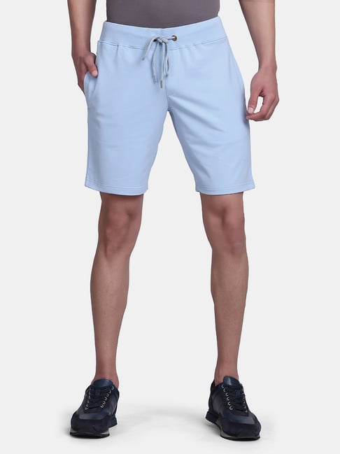 Blackberrys Light Blue Slim Fit Shorts