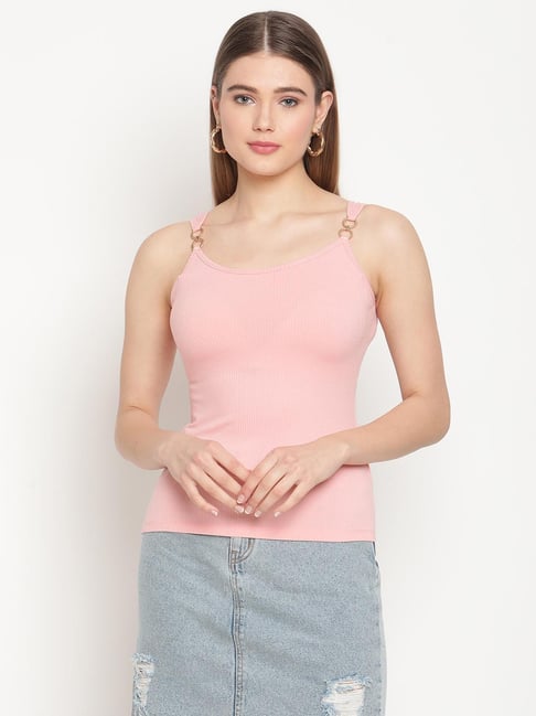 Buy Madame Pink Self Print Camisole for Women Online @ Tata CLiQ