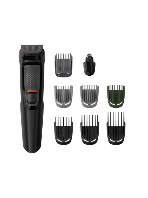 Philips MG3710/65 9-in-1 Face, Cordless Multi Grooming Kit for Men - 60 Minutes Run Time (Black)