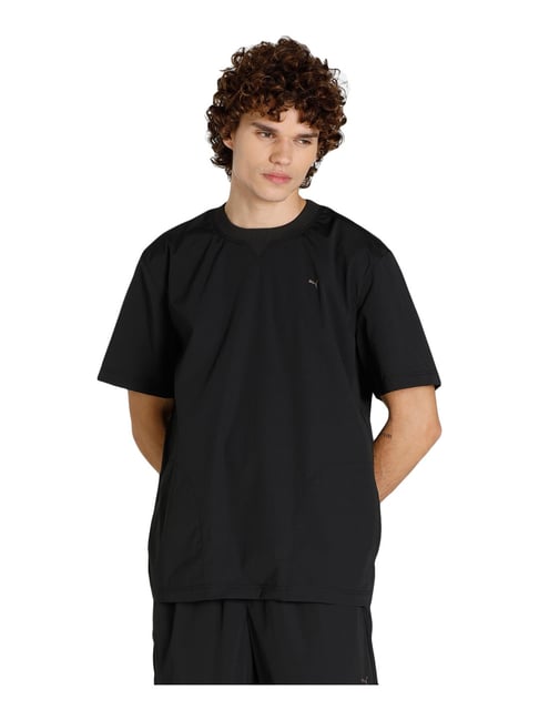 Puma Black  Relaxed Fit T-Shirt