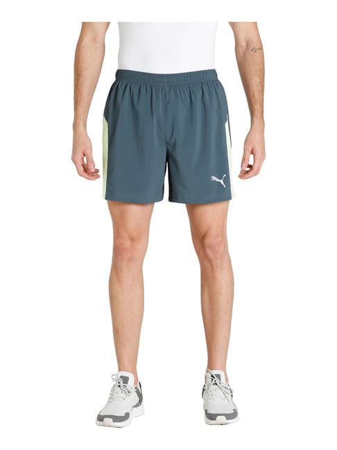 Puma Grey Colour Block Regular Fit Shorts