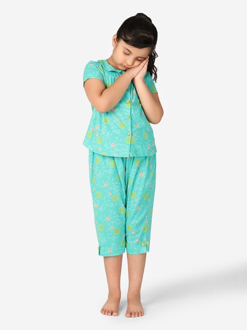 Buy Tiny Girl Kids Green Capri for Girls Clothing Online @ Tata CLiQ