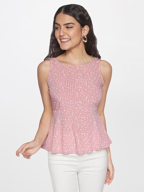 And Pink Printed Top Price in India