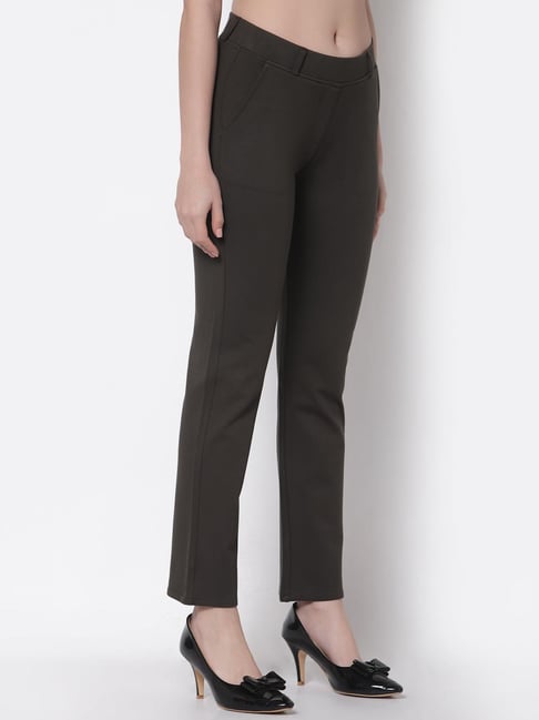 Westwood Olive Straight Fit Jeggings