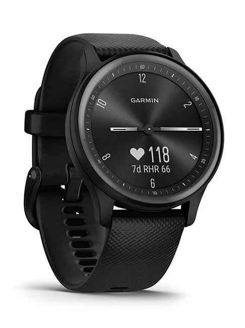 Buy Garmin Vivomove Sports Hybrid Smartwatch (Black) Online At