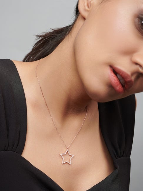 7 Stars Silver Necklace - Studio Jewellery US