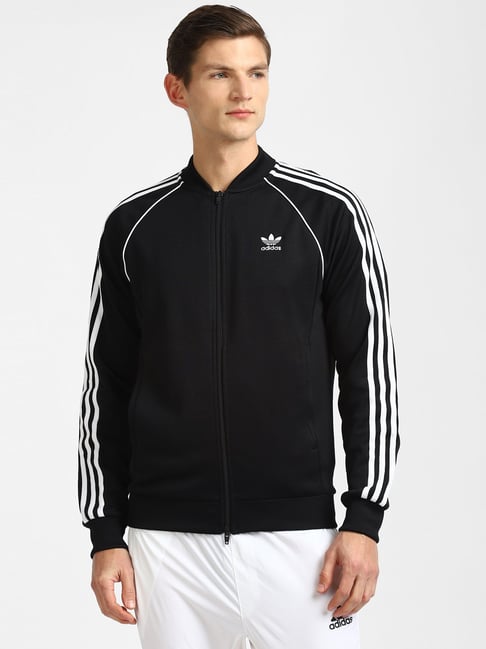 AVAILABLE Adidas Luxury Brand White Mix Black Bomber Jacket Limited Edition