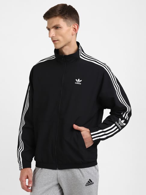 adidas Originals firebird track jacket in black