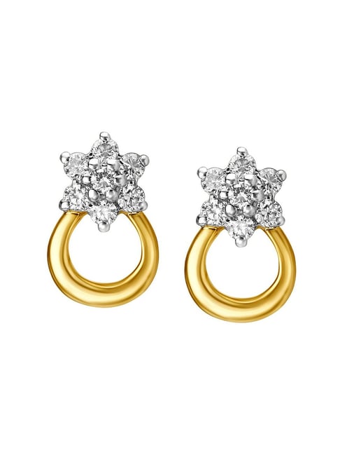 Buy Fancy Eternity Diamond Stud Earrings at Best Price | Tanishq UAE