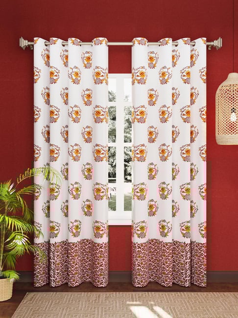 Living Roots Jaipuri Multicolor Cotton 7 ft Door Curtain